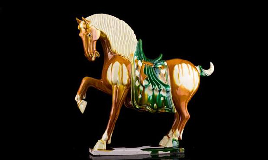 唐三彩烧制传承人高水旺高顺旺